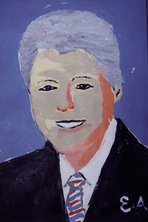 Bill Clinton karya Esref Armagan